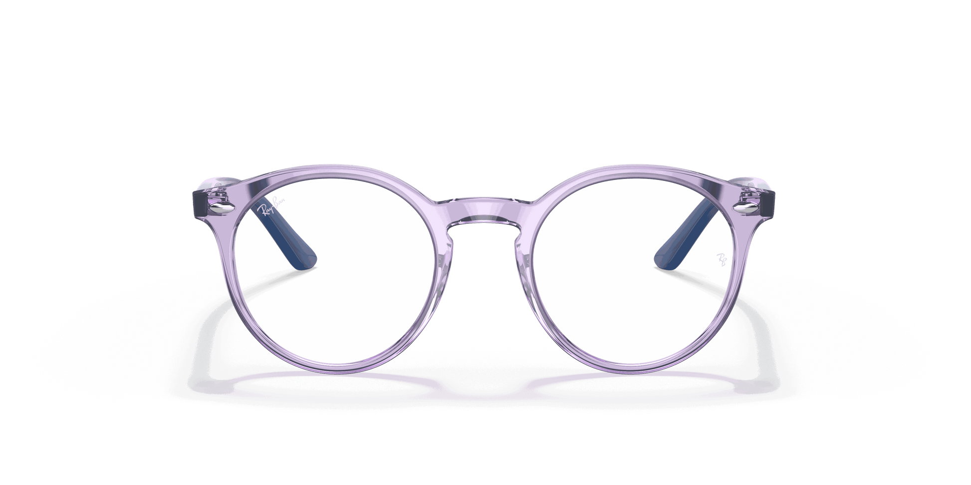 [Demo Lens Lenses, Polished Transparent Violet Frame]