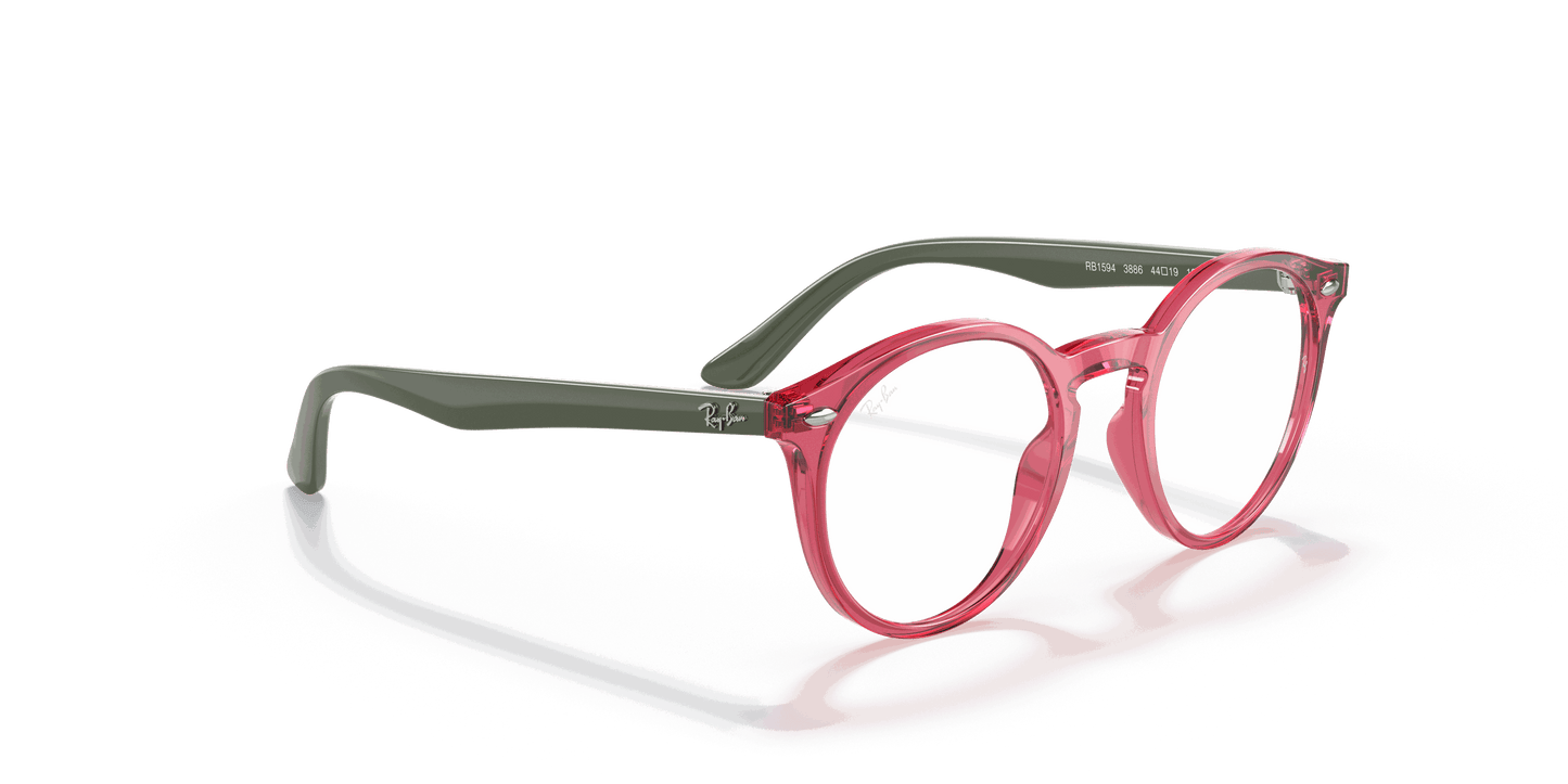 [Demo Lens Lenses, Polished Transparent Red Frame]