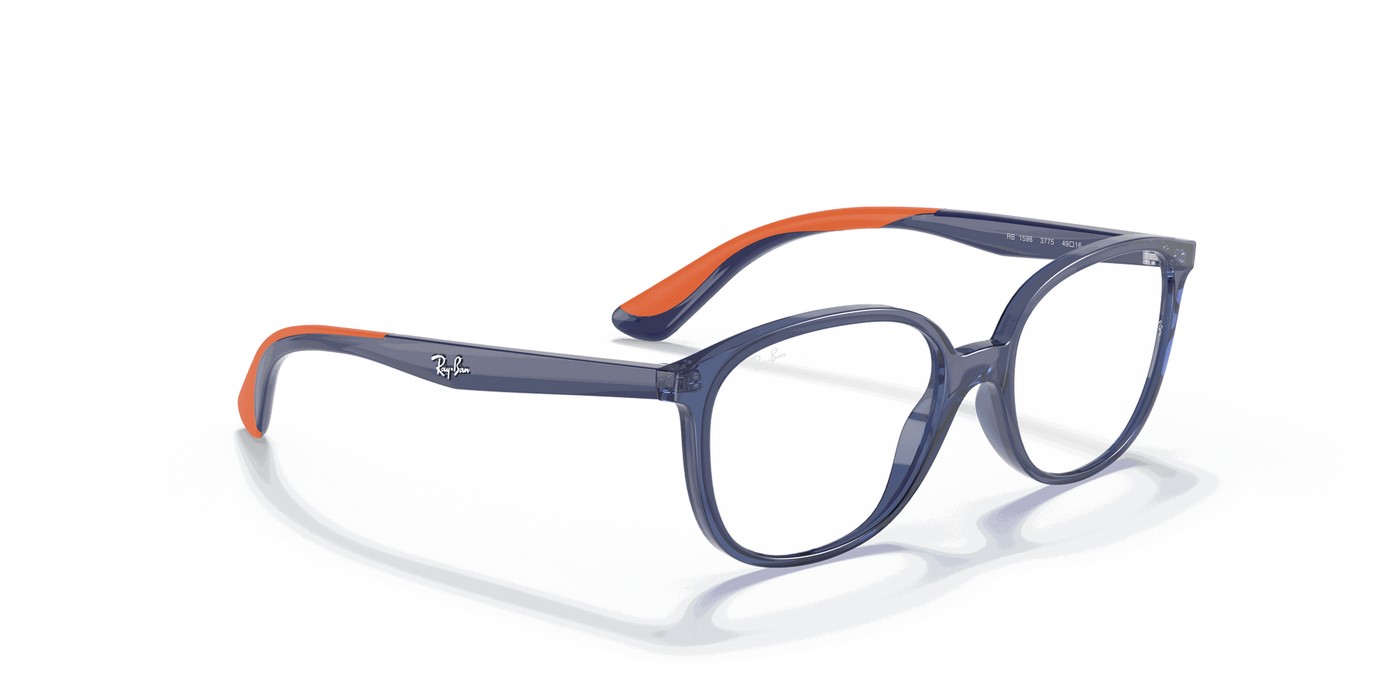 [Clear Lenses, Polished Transparent Blue Frame]
