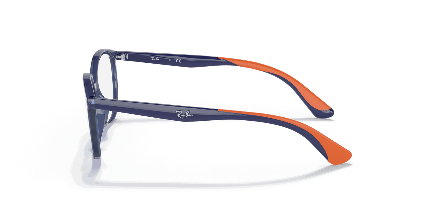 [Clear Lenses, Polished Transparent Blue Frame]
