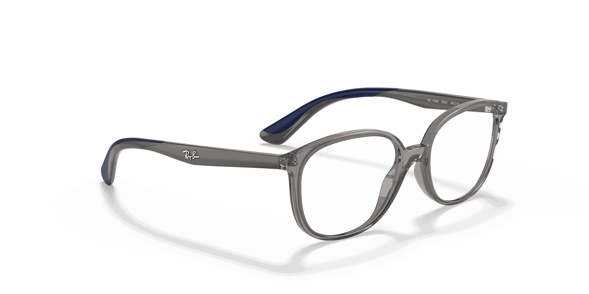[Clear Lenses, Polished Transparent Grey Frame]