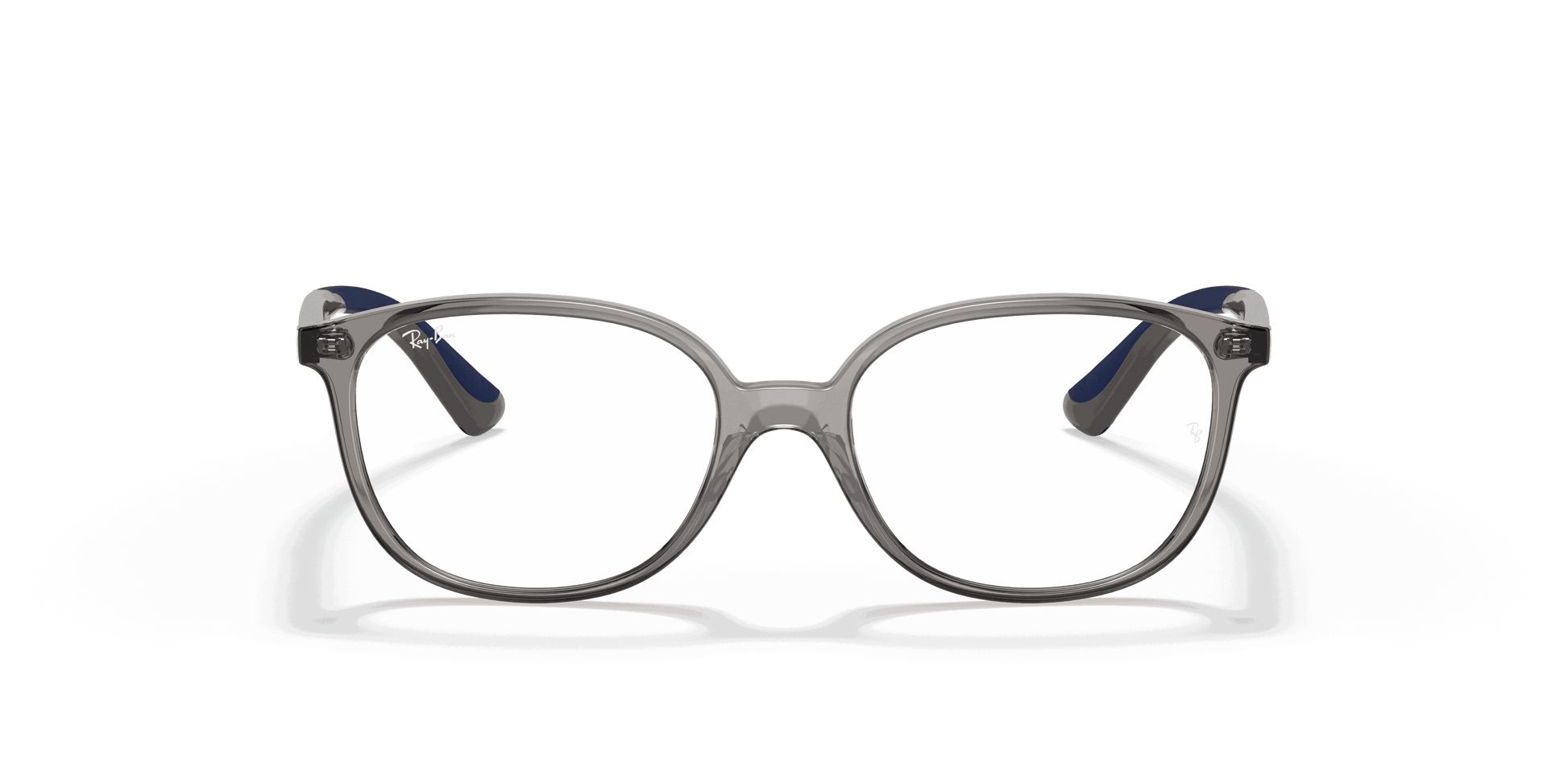 [Clear Lenses, Polished Transparent Grey Frame]