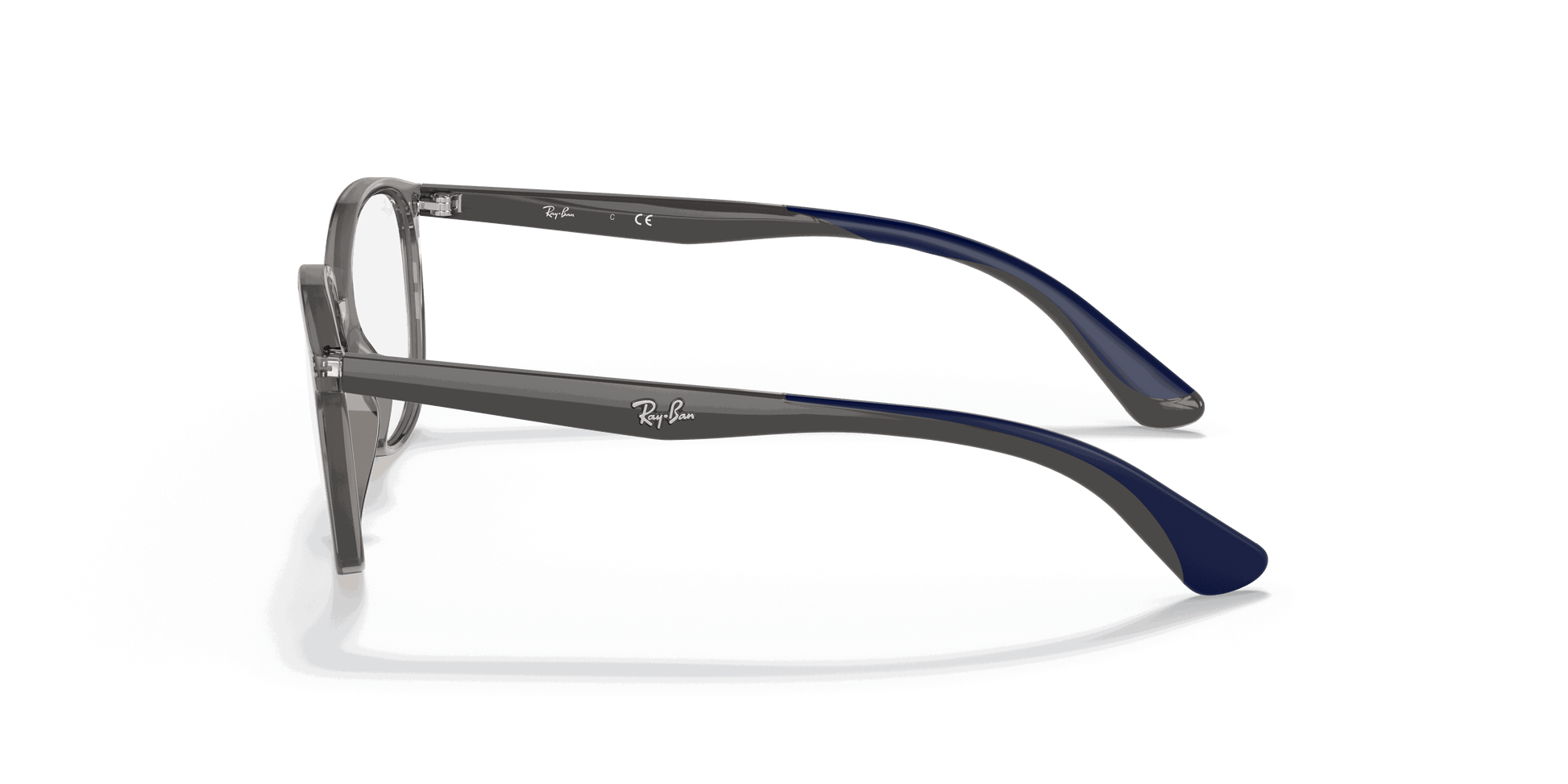 [Clear Lenses, Polished Transparent Grey Frame]