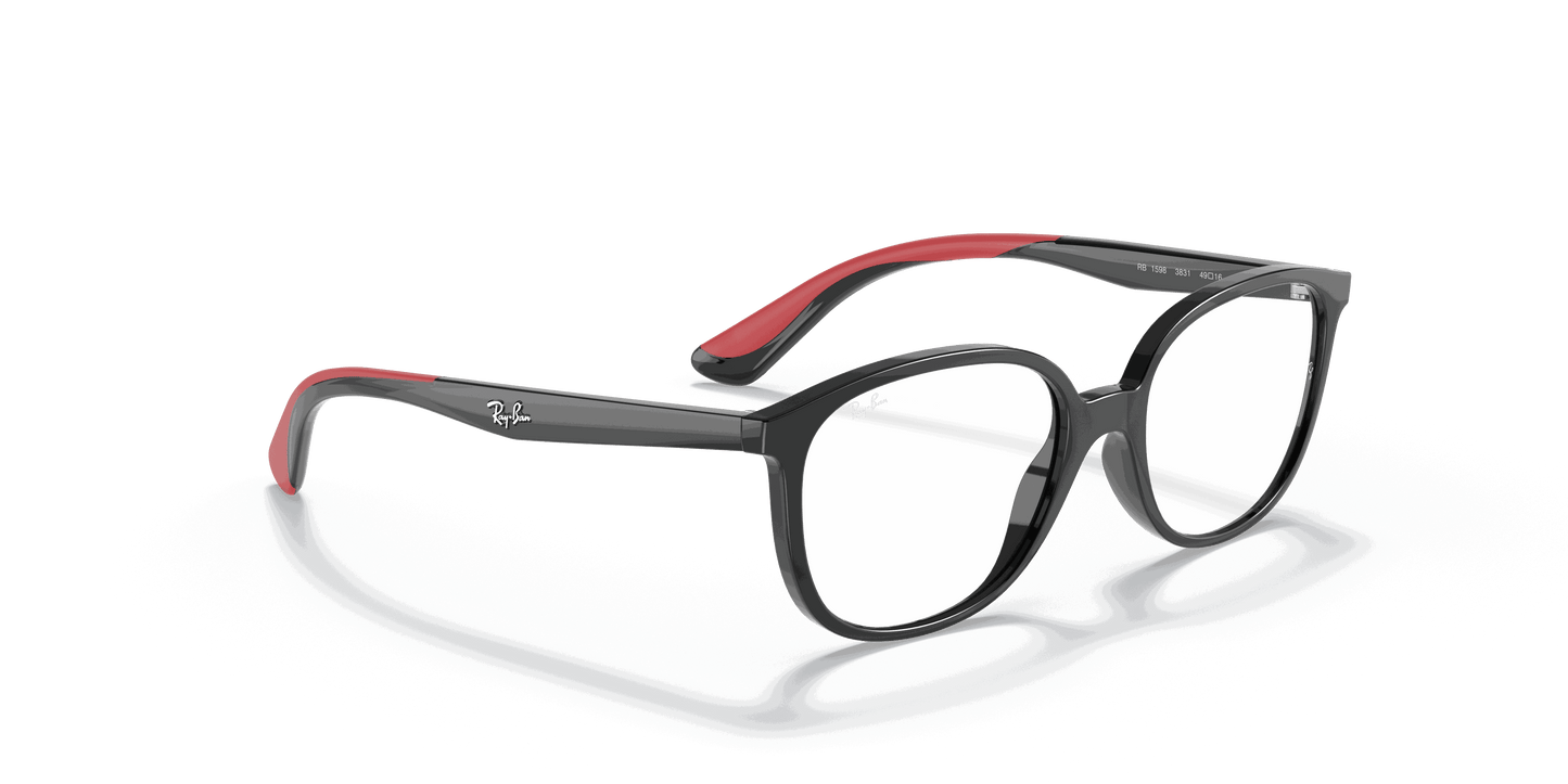 [Clear Lenses, Polished Black Frame]