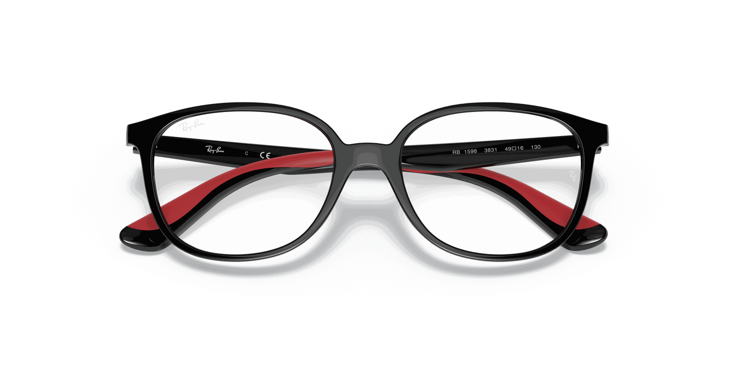 [Clear Lenses, Polished Black Frame]