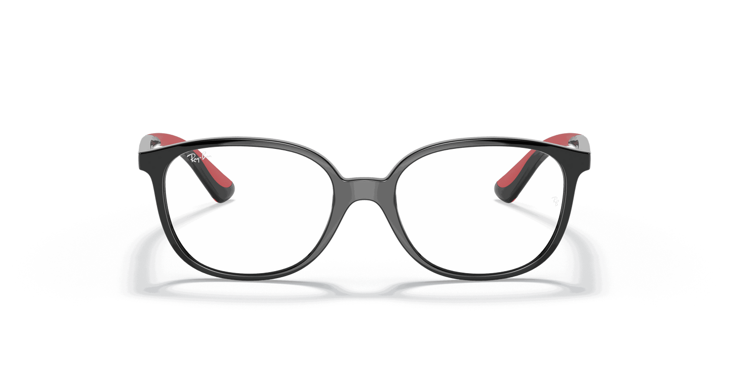 [Clear Lenses, Polished Black Frame]