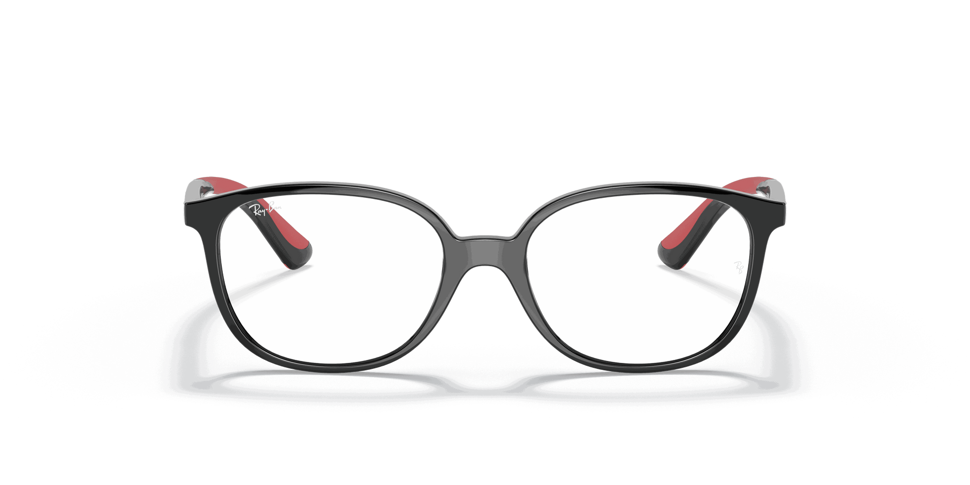 [Clear Lenses, Polished Black Frame]
