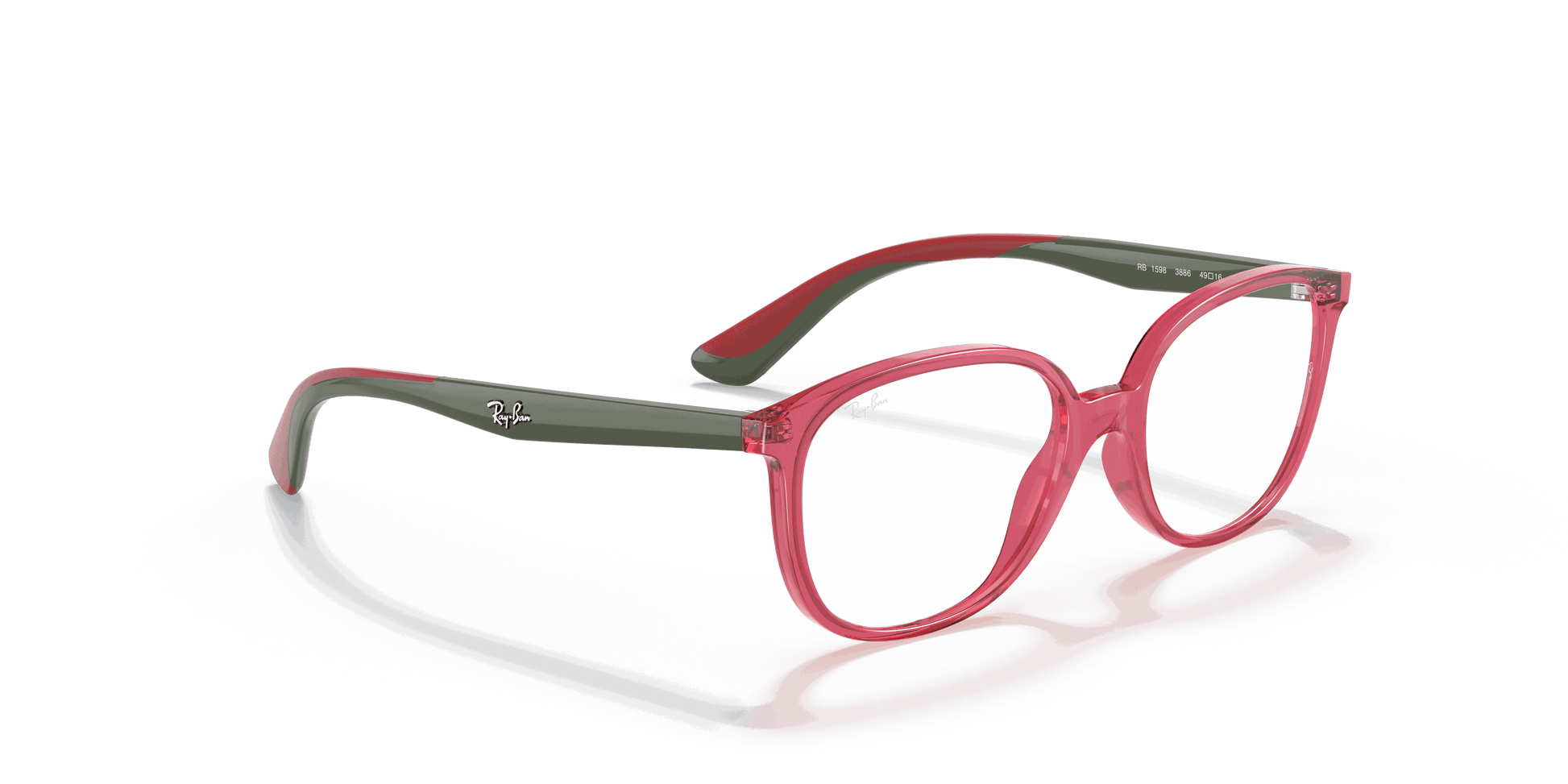 [Clear Lenses, Polished Transparent Red Frame]