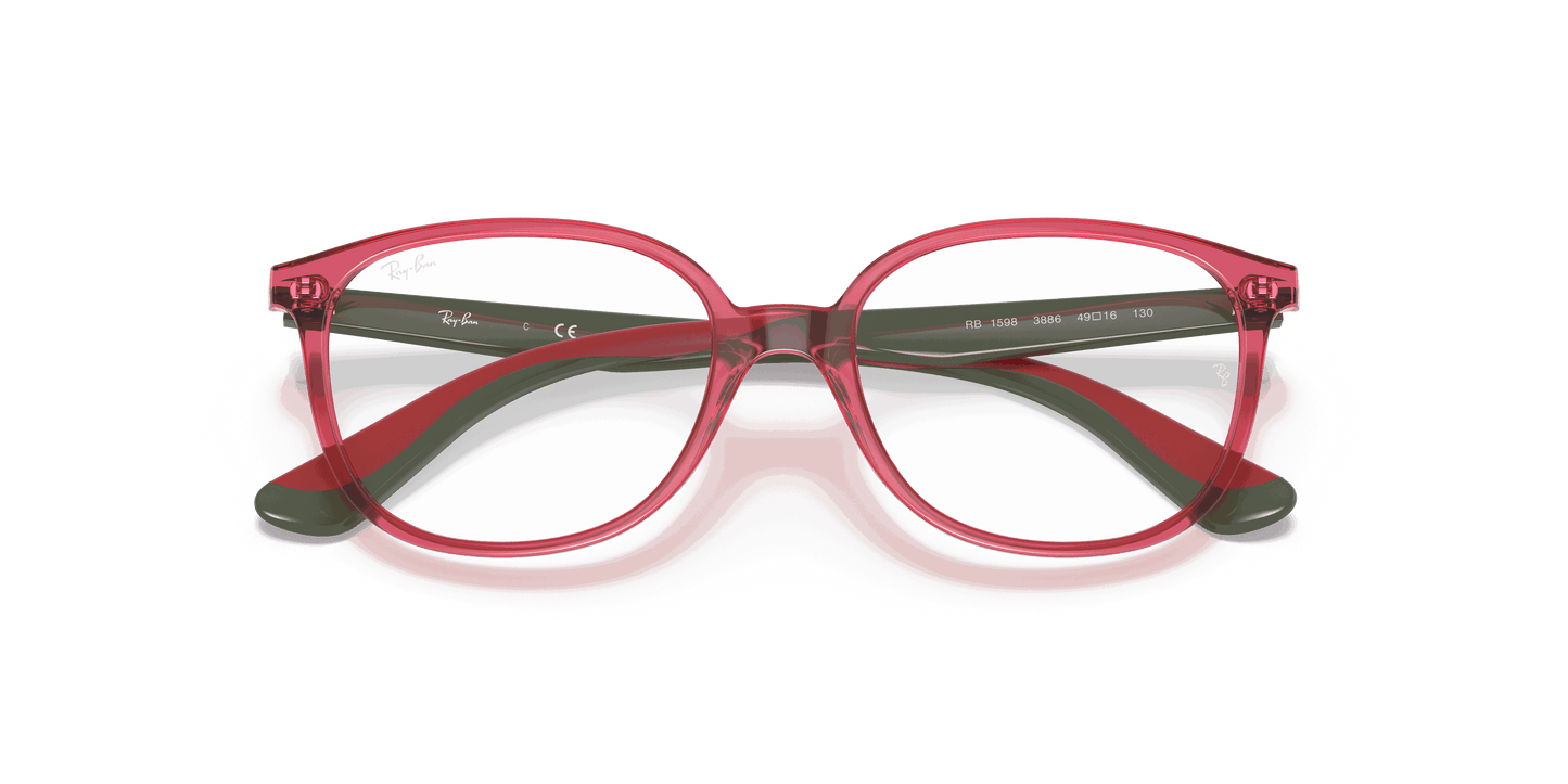 [Clear Lenses, Polished Transparent Red Frame]