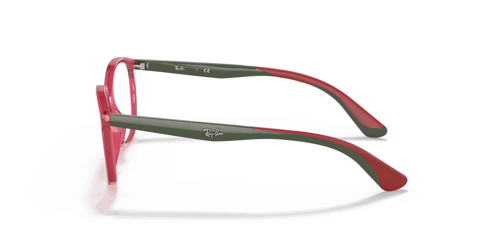 [Clear Lenses, Polished Transparent Red Frame]