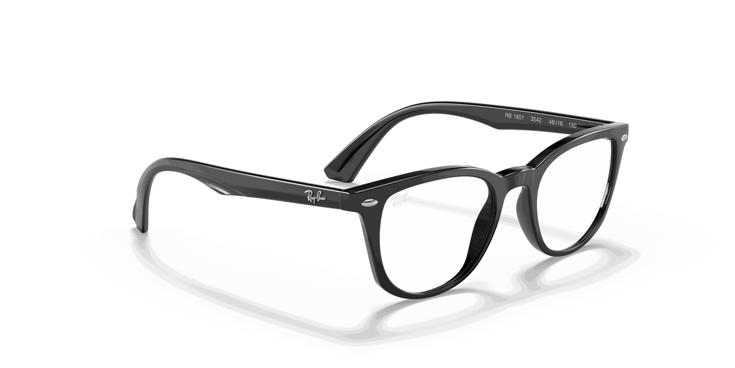 [Clear Lenses, Polished Black Frame]