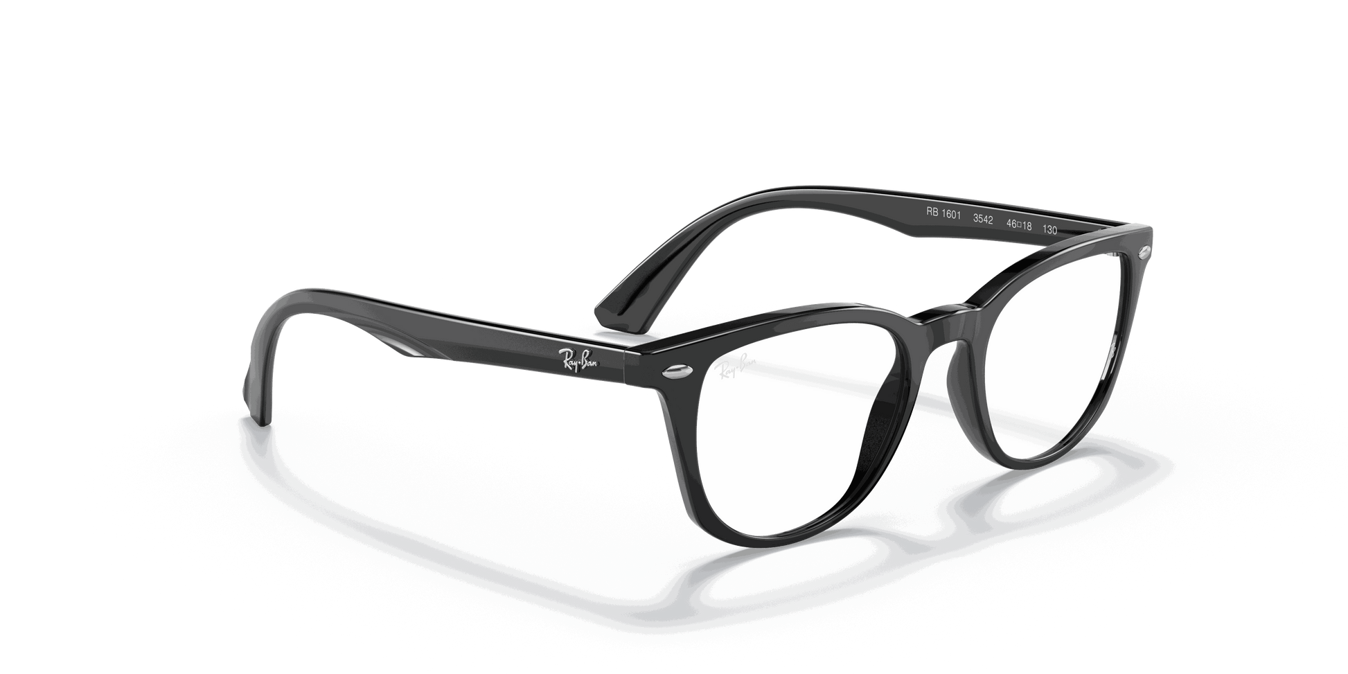[Clear Lenses, Polished Black Frame]