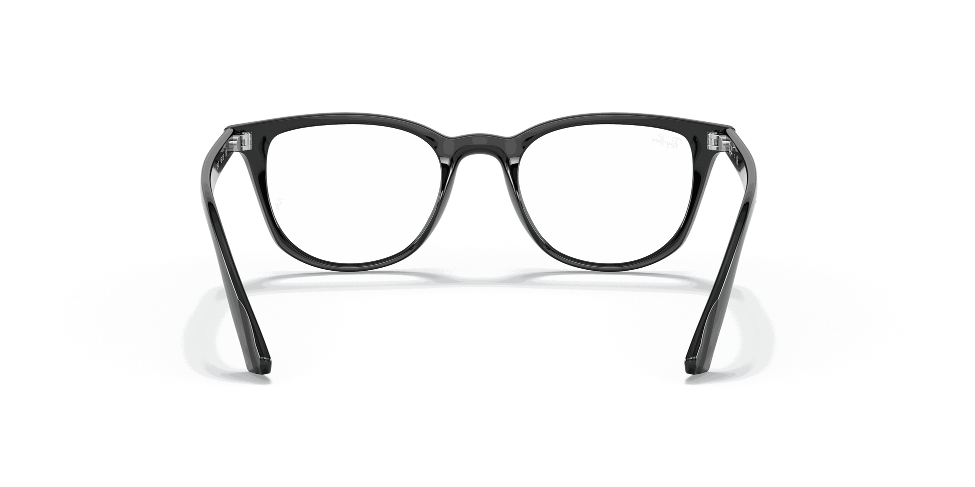 [Clear Lenses, Polished Black Frame]