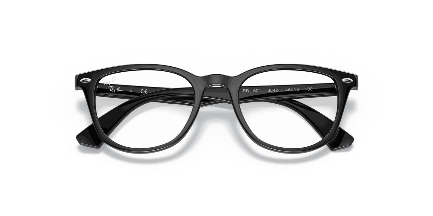 [Clear Lenses, Polished Black Frame]