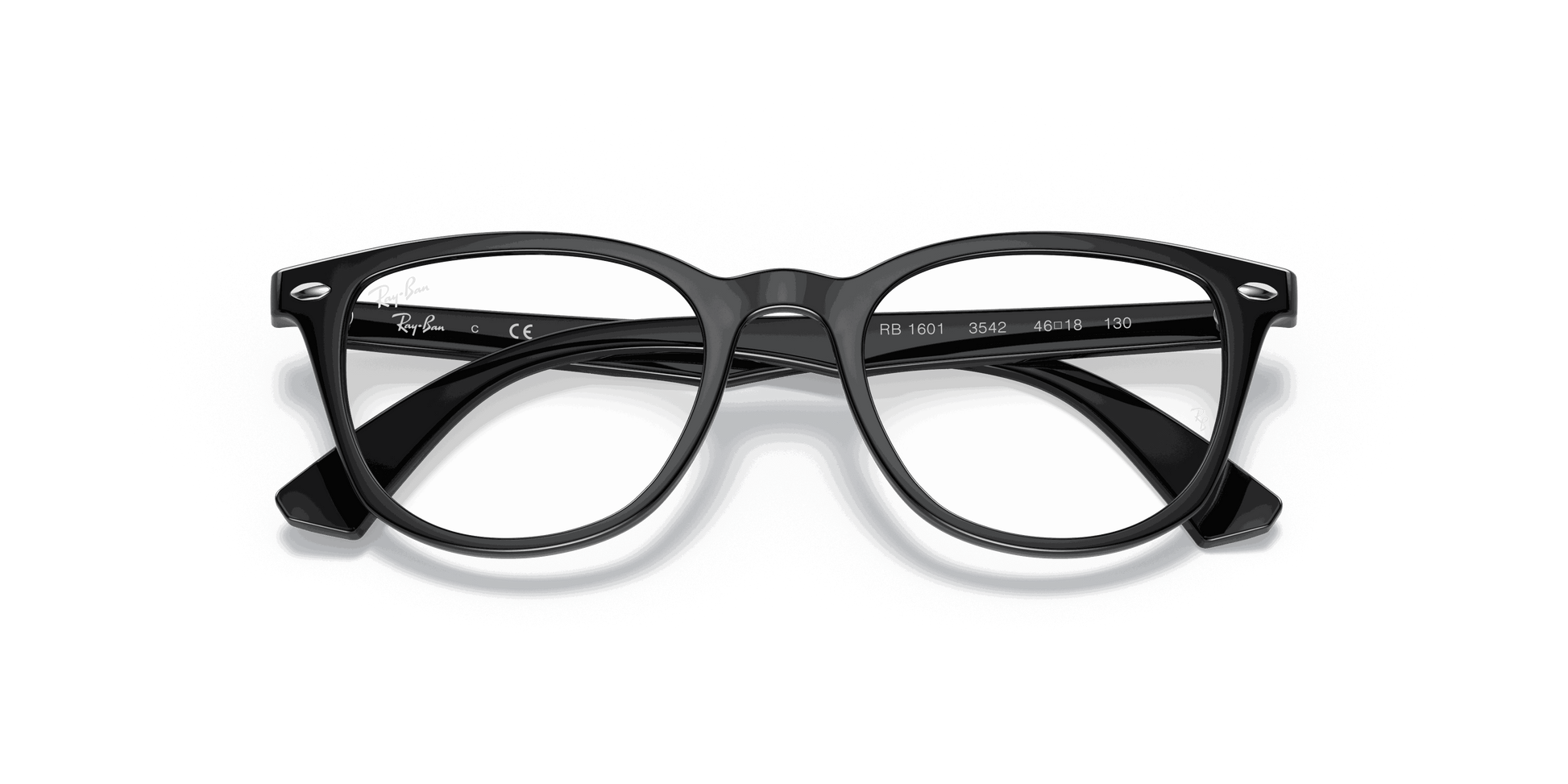[Clear Lenses, Polished Black Frame]