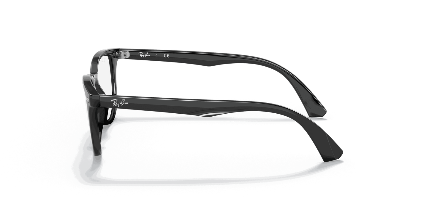 [Clear Lenses, Polished Black Frame]