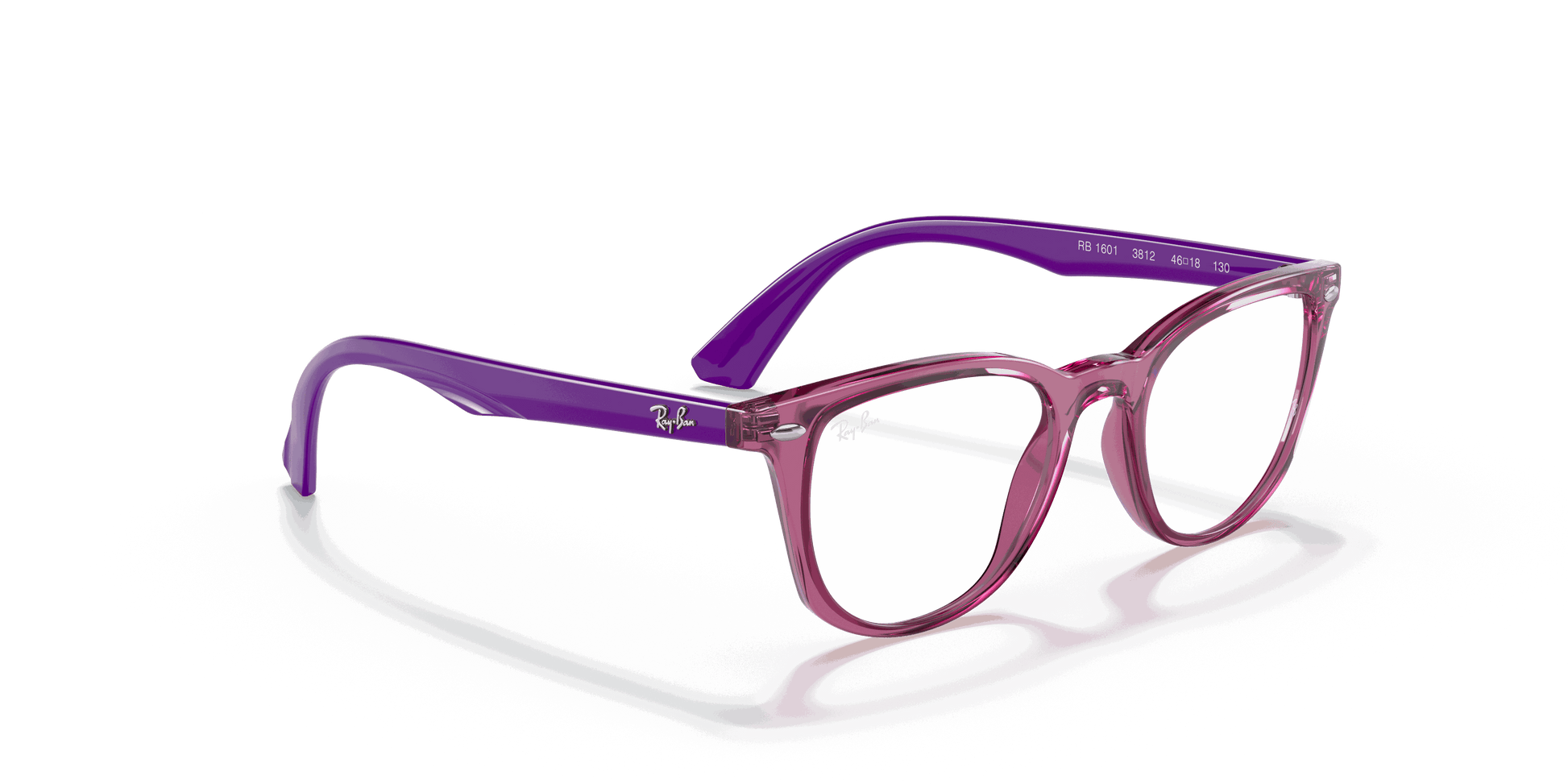 [Clear Lenses, Polished Transparent Fuxia Frame]