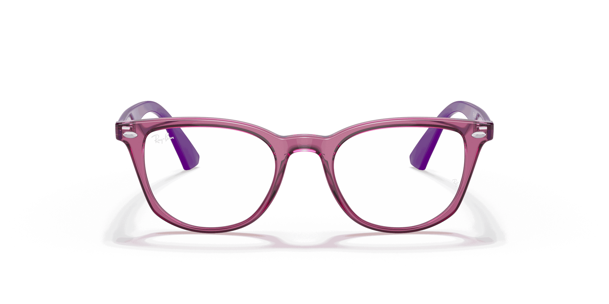 [Clear Lenses, Polished Transparent Fuxia Frame]