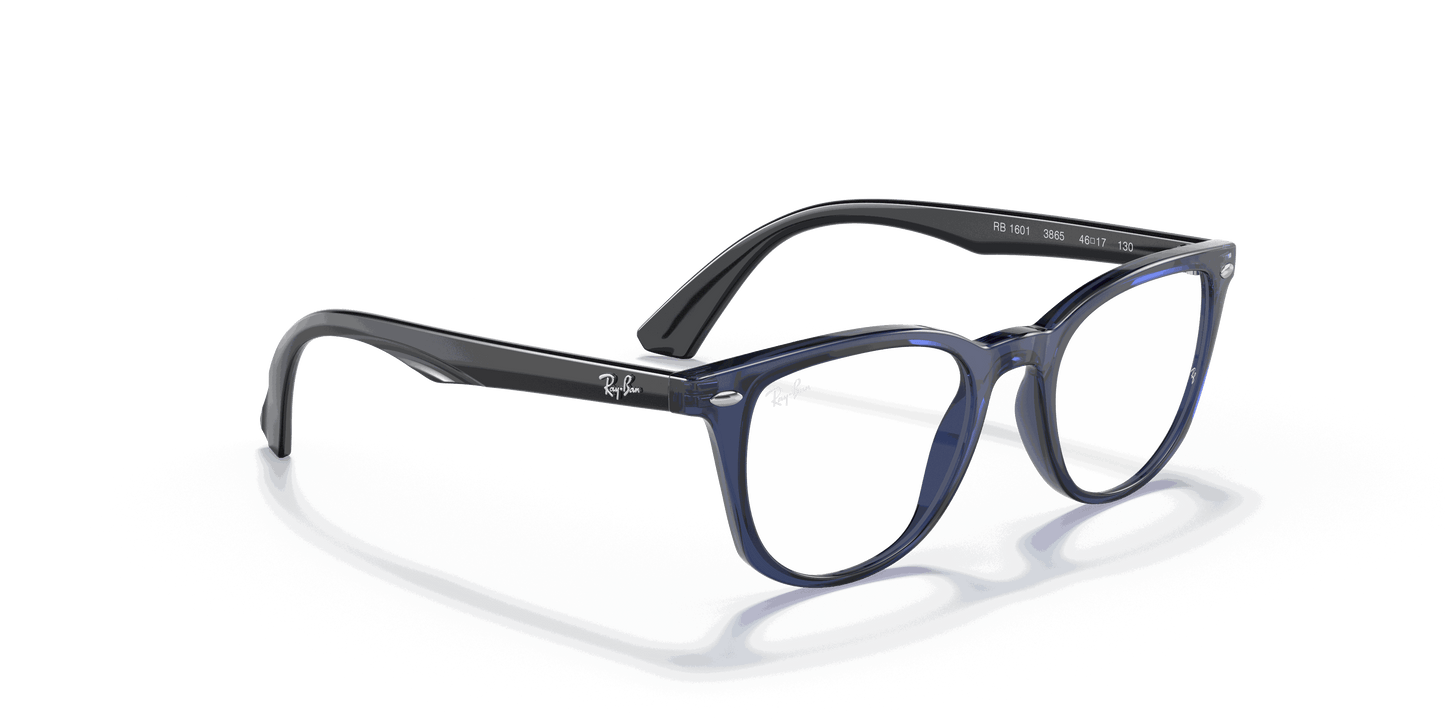 [Clear Lenses, Polished Transparent Blue Frame]