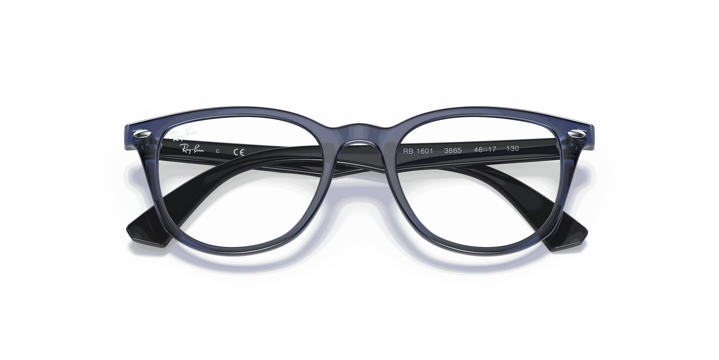 [Clear Lenses, Polished Transparent Blue Frame]