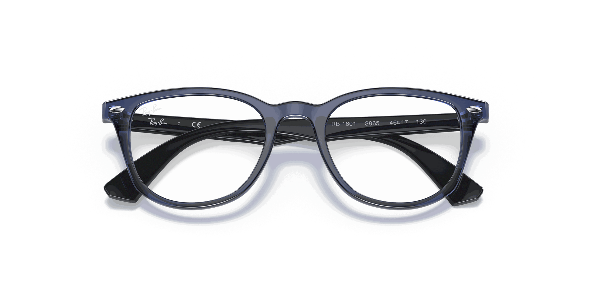 [Clear Lenses, Polished Transparent Blue Frame]