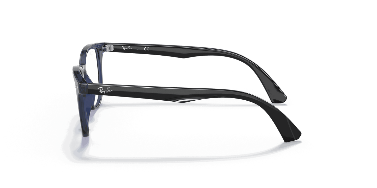 [Clear Lenses, Polished Transparent Blue Frame]