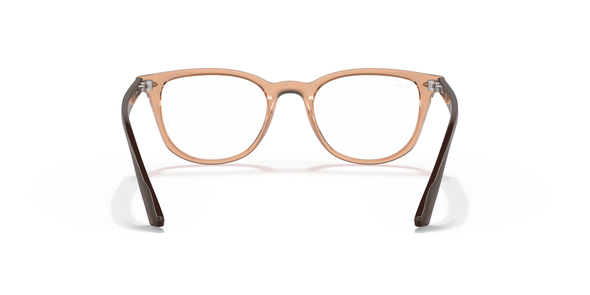 [Clear Lenses, Polished Transparent Brown Frame]