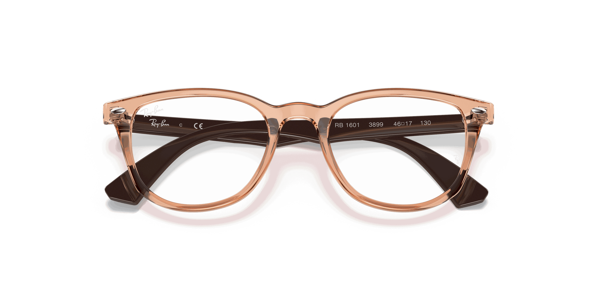 [Clear Lenses, Polished Transparent Brown Frame]