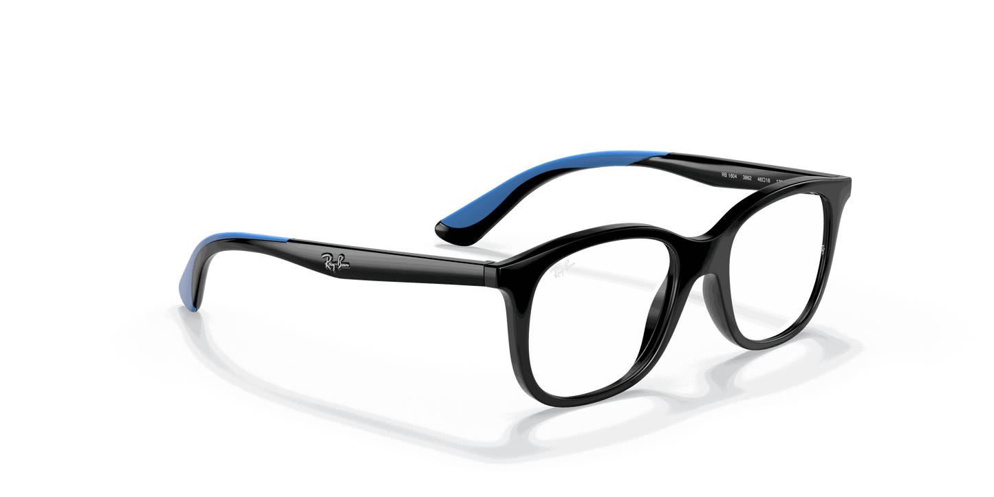 [Clear Lenses, Polished Black Frame]