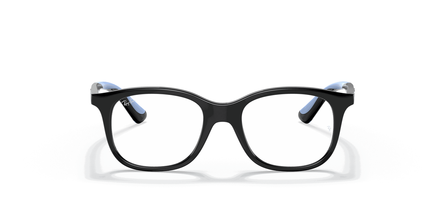 [Clear Lenses, Polished Black Frame]