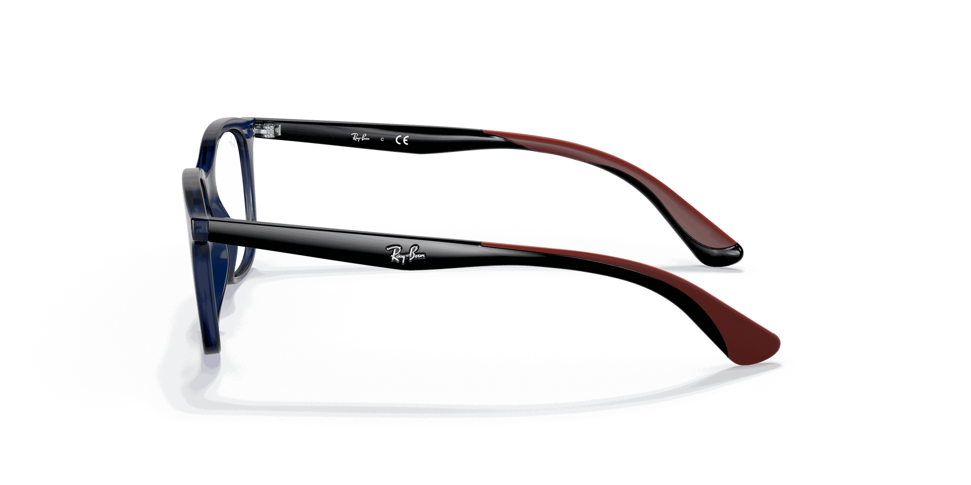 [Clear Lenses, Polished Transparent Blue Frame]