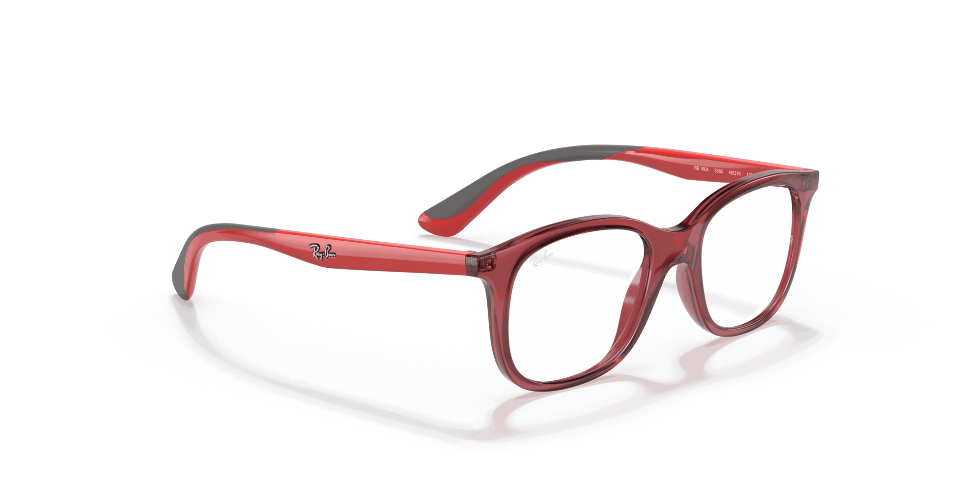 [Clear Lenses, Polished Transparent Red Frame]