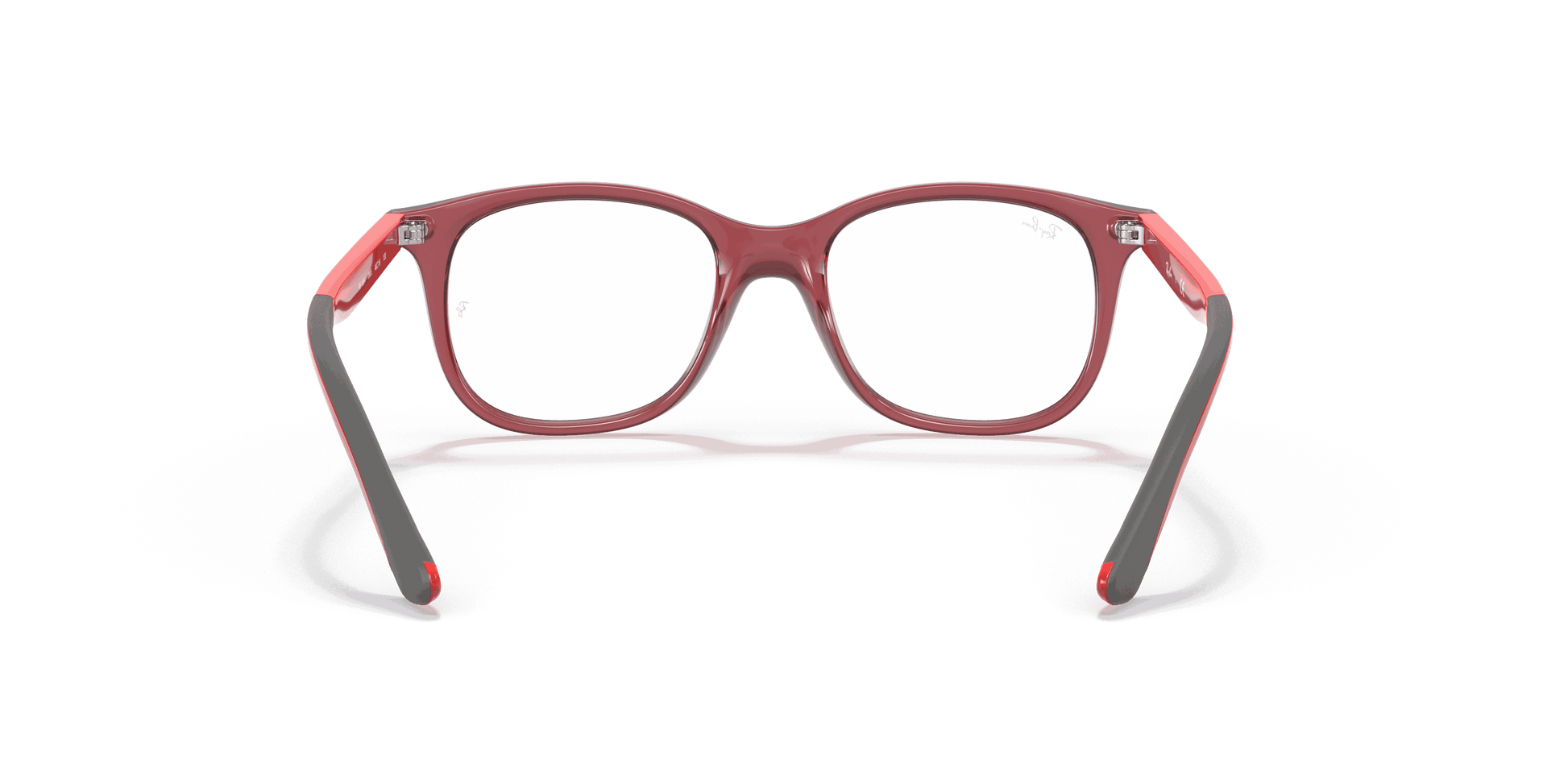 [Clear Lenses, Polished Transparent Red Frame]