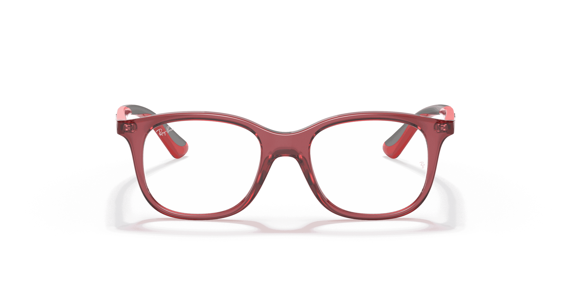 [Clear Lenses, Polished Transparent Red Frame]