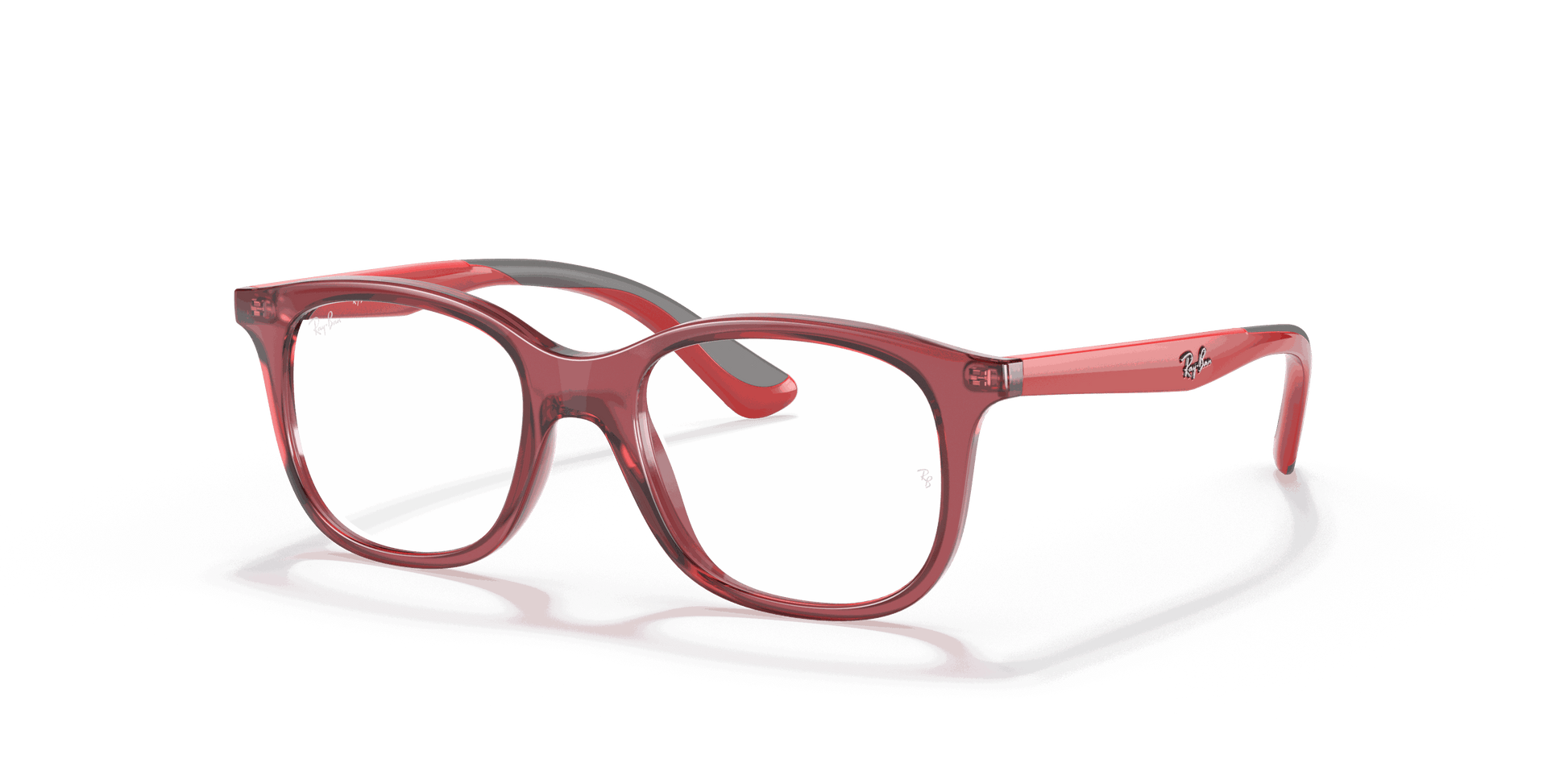 [Clear Lenses, Polished Transparent Red Frame]