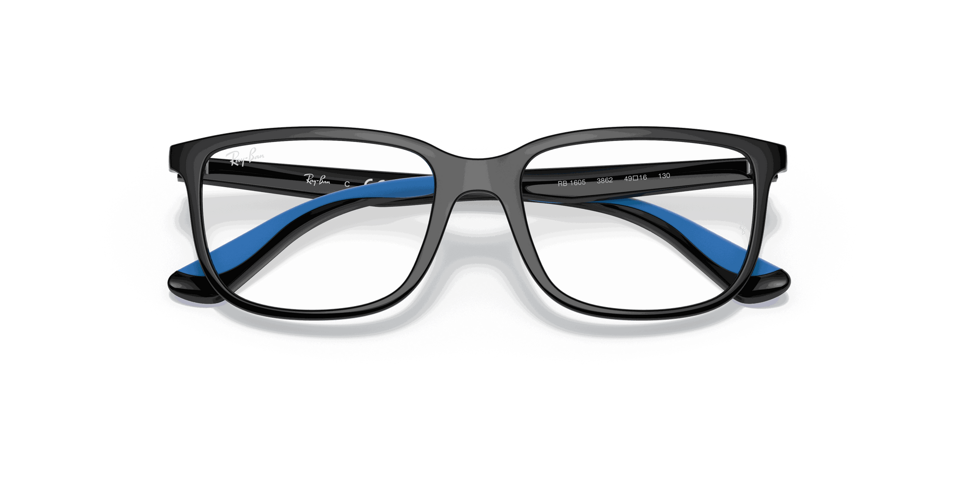 [Clear Lenses, Polished Black Frame]