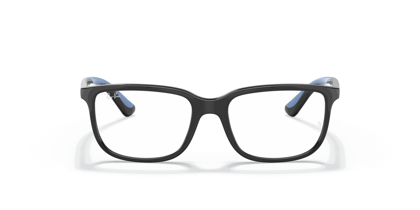 [Clear Lenses, Polished Black Frame]