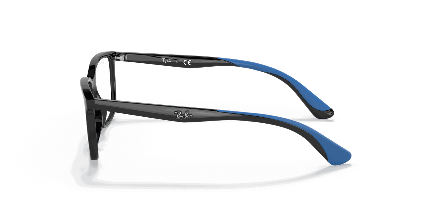 [Clear Lenses, Polished Black Frame]
