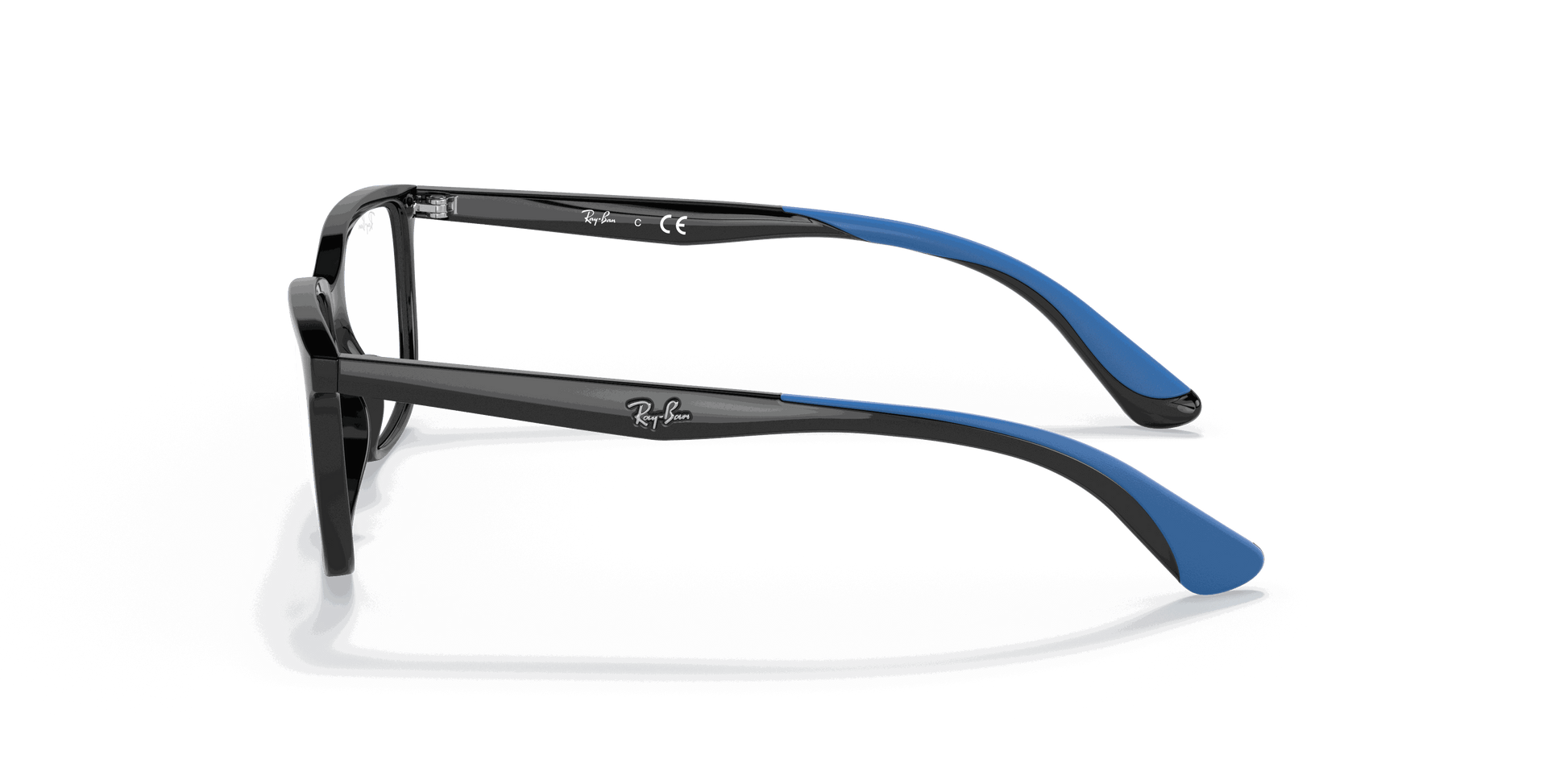[Clear Lenses, Polished Black Frame]