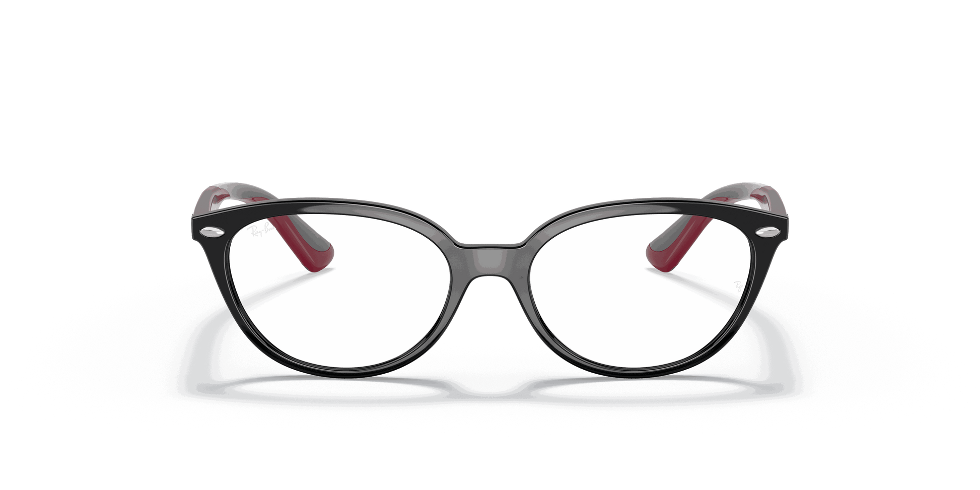 [Clear Lenses, Polished Black Frame]