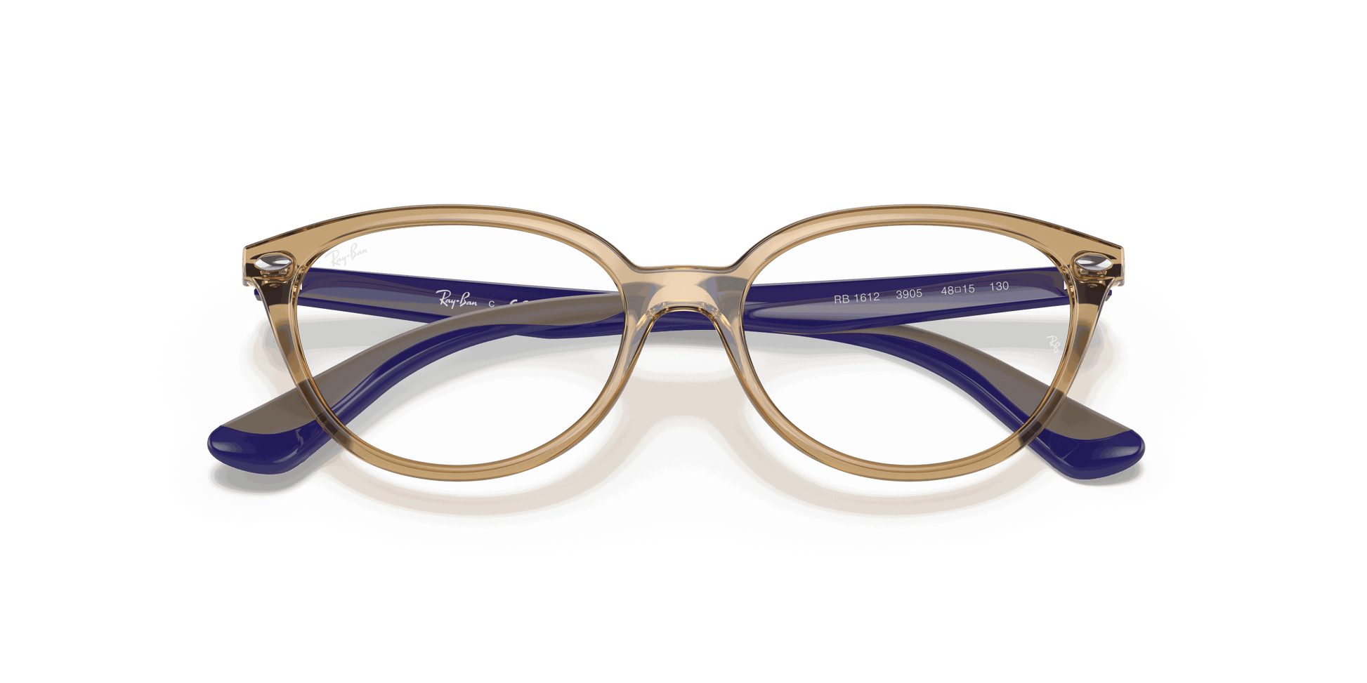 [Clear Lenses, Polished Transparent Light Brown Frame]