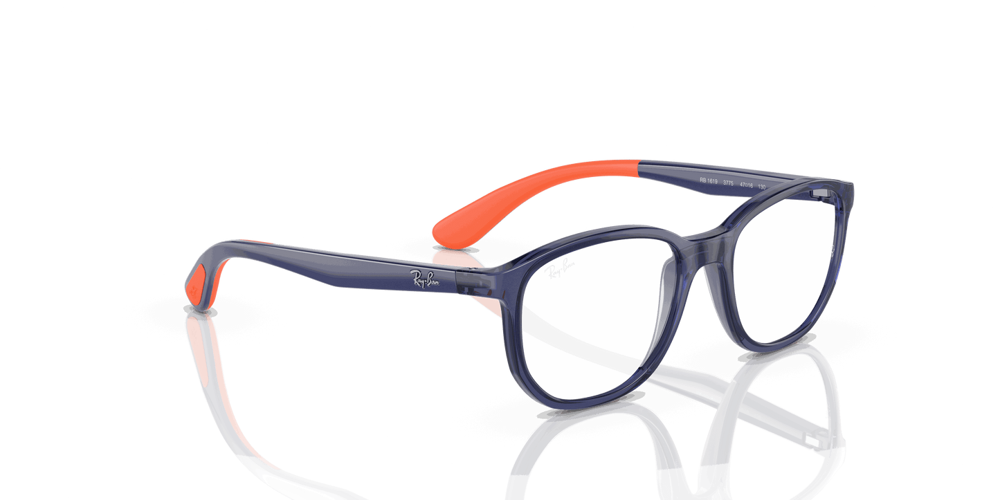 [Clear Lenses, Polished Blue Frame]