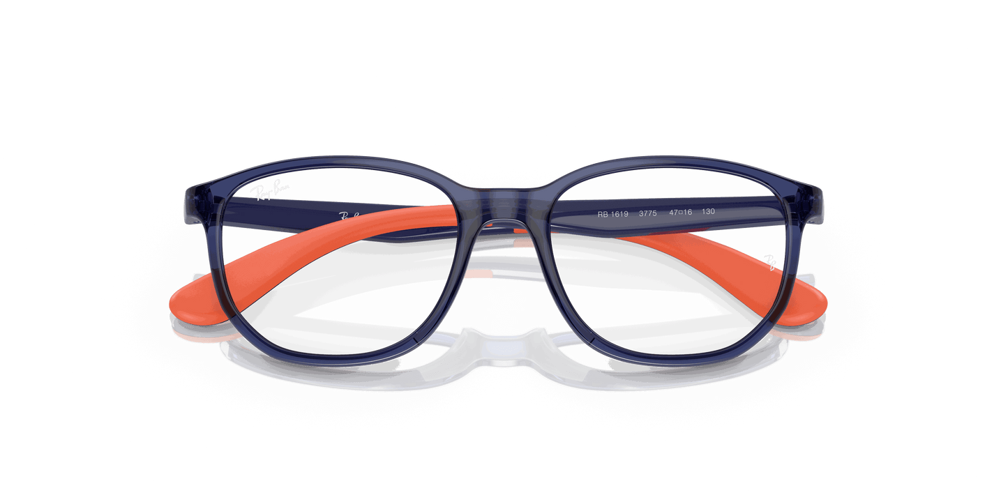 [Clear Lenses, Polished Blue Frame]
