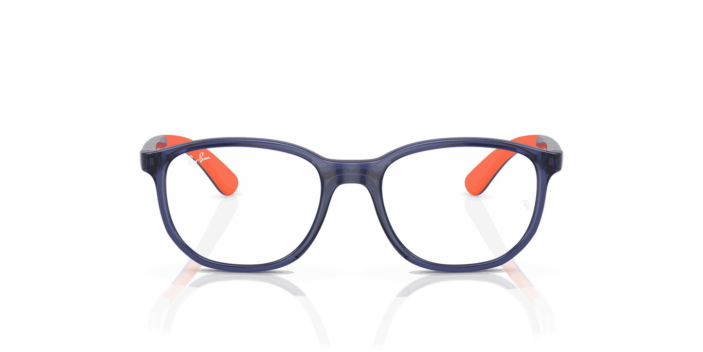 [Clear Lenses, Polished Blue Frame]