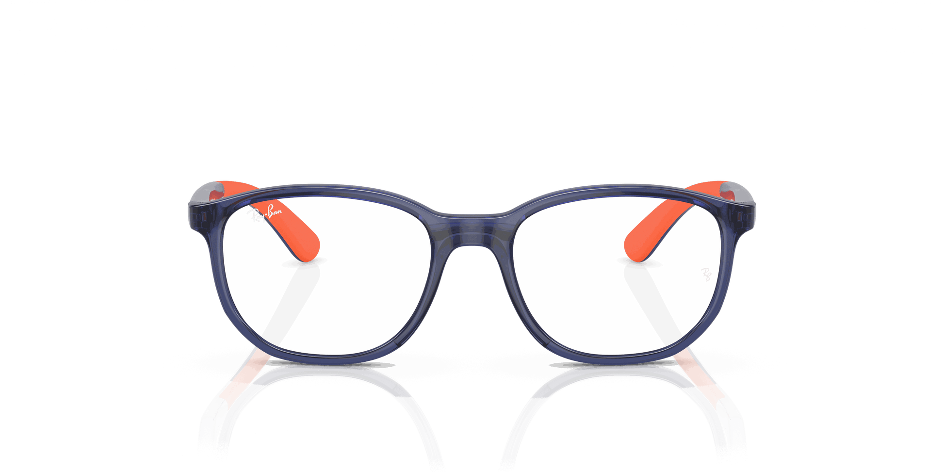 [Clear Lenses, Polished Blue Frame]