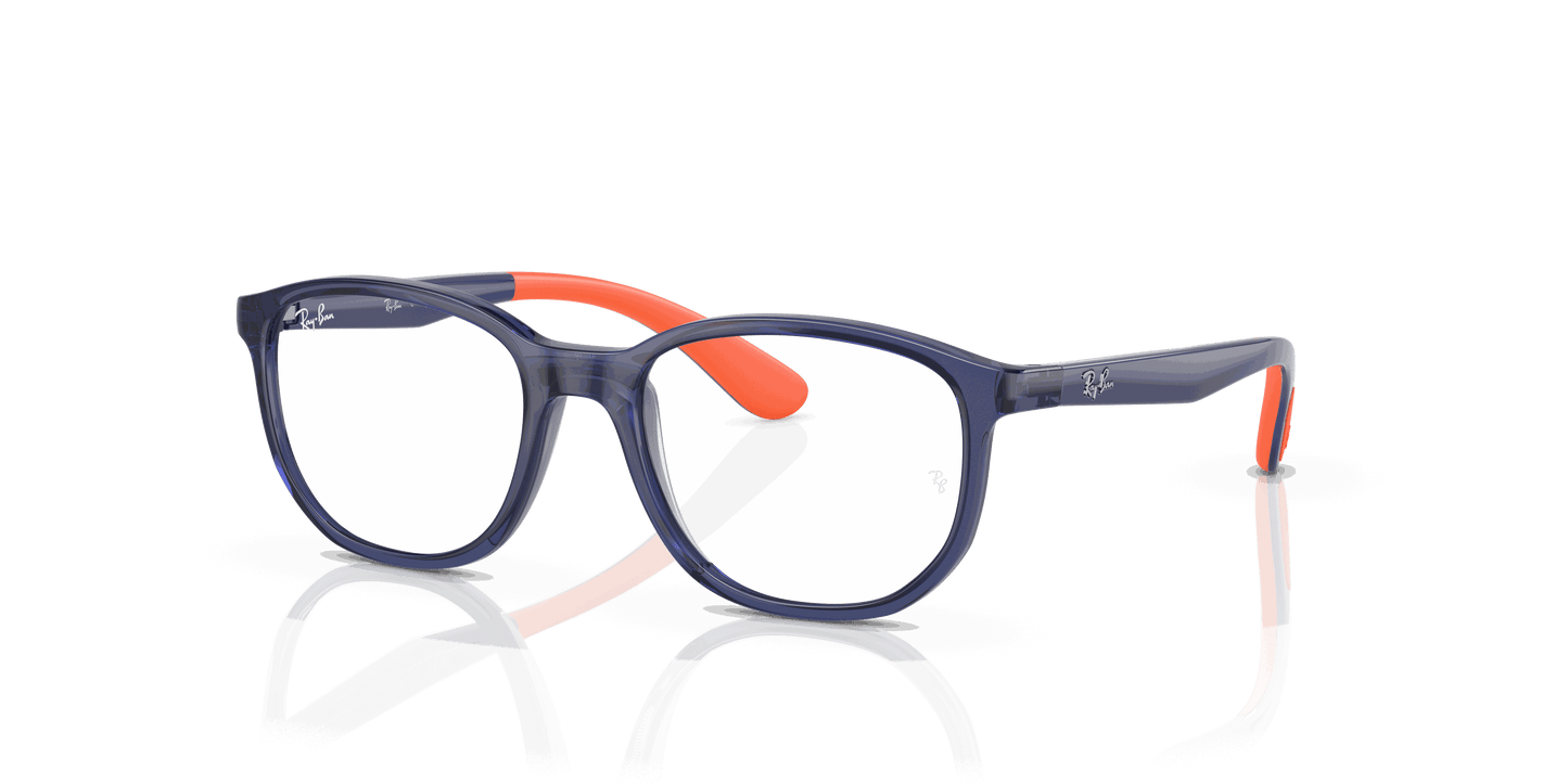 [Clear Lenses, Polished Blue Frame]