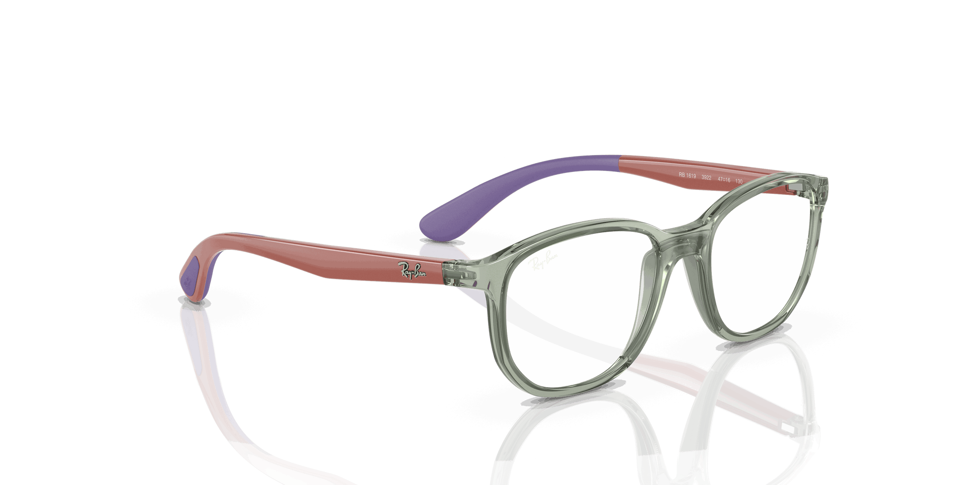 [Clear Lenses, Polished Transparent Green On Rubber Wisteria Frame]