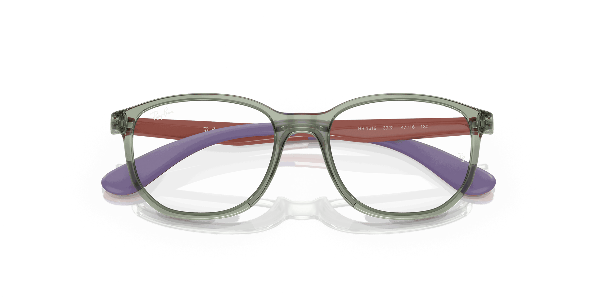 [Clear Lenses, Polished Transparent Green On Rubber Wisteria Frame]