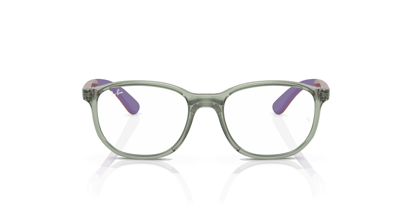 [Clear Lenses, Polished Transparent Green On Rubber Wisteria Frame]
