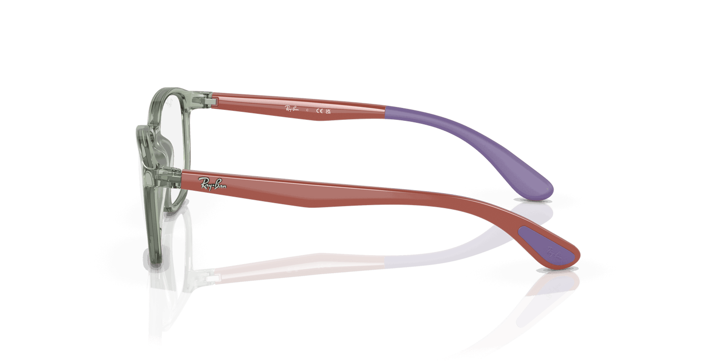 [Clear Lenses, Polished Transparent Green On Rubber Wisteria Frame]
